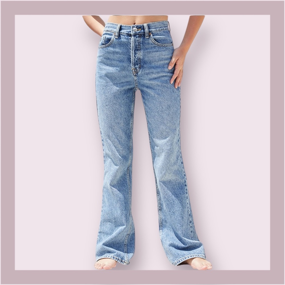 PacSun Eco Medium Indigo High Rise Bootcut Jeans - Picture 2 of 11